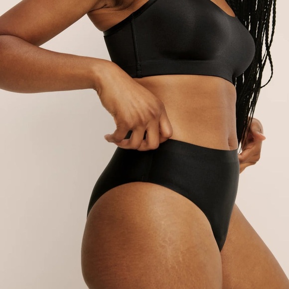 New Knix L Leakproof UltraThin No-Show French Cut in Black Shimmer - Picture 4 of 4